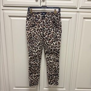 PAIGE Animal Print Skinny Jeans 27